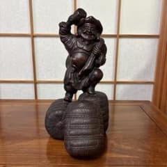 時代　備前焼　三俵大黒天仏像　七福神　大黒様 時代 備前焼 三俵大黒天仏像 七福神 大黒様 - メルカリ