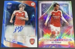 topps chrome アーセナル　ダウマン　RC 150シリ　サイン　セットのサムネイル