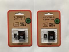 SDカードアダプター付き　microSDカード　2枚セットのサムネイル