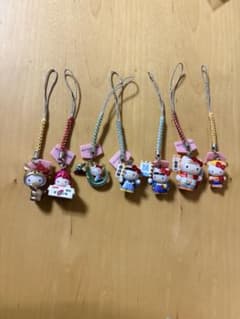 平成レトロ】ご当地キティ 歴代歴史・伝説ストラップ 7点まとめ売り