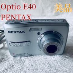 美品 PENTAX Optio E40 オールドコンデジ 単三電池 - メルカリ