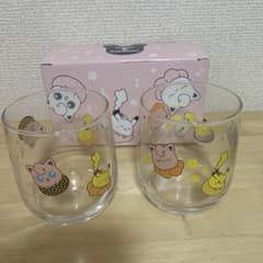 [가격 인하 불가] 포켓몬 유리 2 개 세트 피카츄 푸딩 도넛