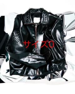 sacai Studded Leather Jacket size0 - メルカリ