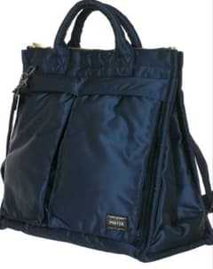 PORTER TANKER スクエアトートバッグ(L) Iron blue - メルカリ