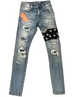 Crysp Denim ダメージデニム バンダナパッチ　32のサムネイル