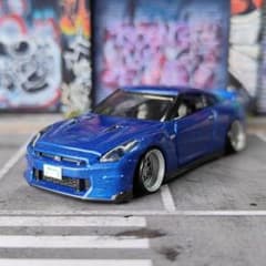 トミカ改造 日産 GTR 新型 R35 ☆深リム ☆ホットウィール - メルカリ