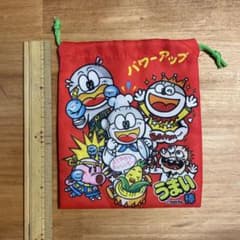 うまい棒 巾着袋 レッド キャラクターグッズのサムネイル