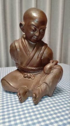 水墨画・雪舟「涙で鼠を描く」日本六古窯・備前焼■岡山県総社市宝福寺■作家物、陶印 水墨画・雪舟「涙で鼠を描く」日本六古窯・備前焼□岡山県総社市