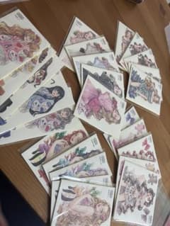 海外作家EUNDI様女の子ステッカー＊約50枚e_1のサムネイル