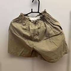 ベージュ ハーフパンツ ウエストゴムのサムネイル