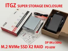 ITGZ Thunderbolt4 M.2SSD X2 RAID対応ドック ITGZ Thunderbolt4 M.2SSD X2 RAID対応ドック - メルカリ
