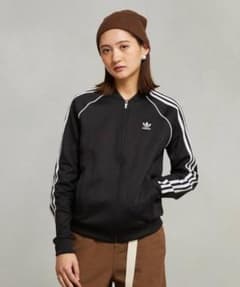 adidas トレフォイル トラックジャケット ブラックのサムネイル