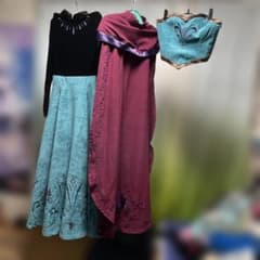 【土日限定価格】シークレットハニー　戴冠式エルサ衣ドレスとマントセットのサムネイル