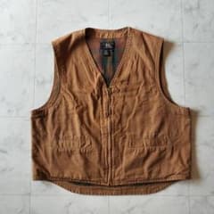 RRL 90s USA製 ダックワークベスト S ハンティングベスト ブラウン RRL 90s USA製 ダックワークベスト S ハンティングベスト ブラウン