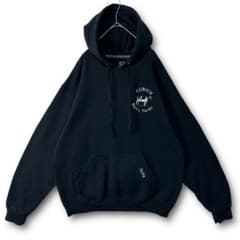 【USA古着】フルーツオブザルーム　酪農牧場刺繍ロゴ　オーバーサイズ　パーカーのサムネイル
