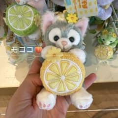香港ディズニーサマー レモン ジェラトーニ ぬいぐるみキーチェーン