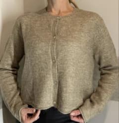 ZARA ザラ　 ベージュ ウール混紡 カーディガンのサムネイル
