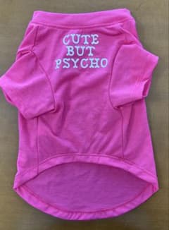 CUTE BUT PSYCHO 犬服 Lサイズ ローズピンクのサムネイル
