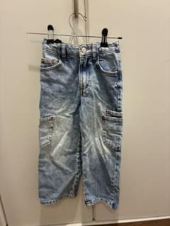 ZARA キッズ カーゴデニムパンツ 116cmのサムネイル