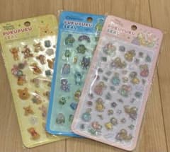 ディズニー　PUKUPUKUSEAL ぷくぷくシール　3種類セットのサムネイル