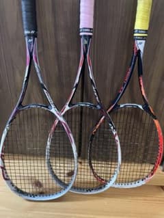 ヨネックス 軟式テニスラケット 3本セットのサムネイル
