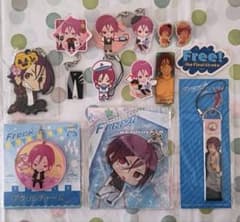 16日迄※Free! 缶バッジ クリアファイル 七瀬遙 松岡凛 20点セット