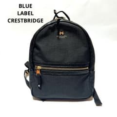 BLUE LABEL CRESTBRIDGE ミニリュック 黒 チェック - メルカリ