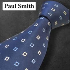 Paul Smith ネクタイ ネイビー 小紋柄 ビジネス メンズ 紳士服 小物 
