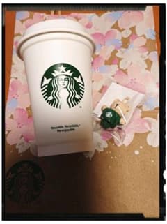 スタバ リユーザブルカップ 桜 ベアリスタ キャップ付き 2021のサムネイル