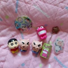 Crayon Shin-chan Can Badge (Not for Sale) Kasukabe Defense Force Mini Figure