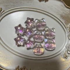 星型うさぎ型ピンクアクリルビーズのサムネイル