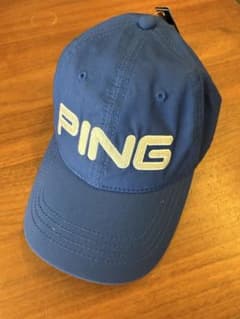 PING 青 キャップ ロゴ入りのサムネイル