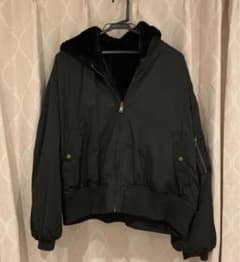 リバーシブル ファー ボンバー ボア ジャケット ダウンブルゾンのサムネイル