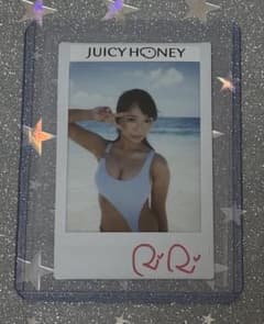 莉々はるか 直筆サイン入りチェキ ＃JUICY HONEY ジューシーハニー