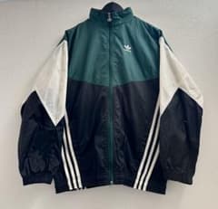超スペシャル 90s アディダス ナイロンジャケット XL 緑 グリーン
