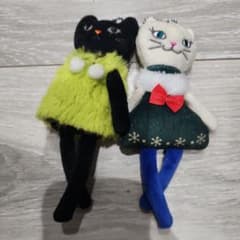 猫のぬいぐるみ2体セットのサムネイル