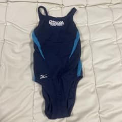 セントラルスポーツ　UNTRAL ネイビー/ブルー 水着 100cm~ 帽子付のサムネイル