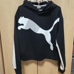 PUMA プーマ パーカー ブラック ホワイト Mのサムネイル