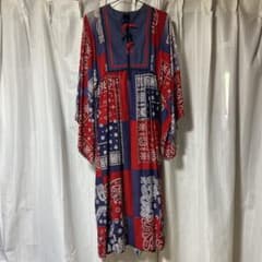 70s vintage バンダナ柄 パッチワーク ワンピース 70s vintage バンダナ柄 パッチワーク ワンピース - メルカリ