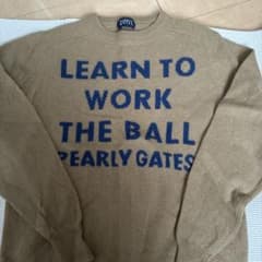 PEARLY GATES メンズ ゴルフ セーター ベージュのサムネイル