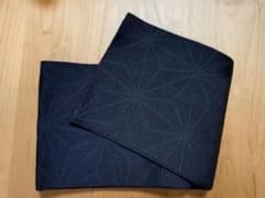 浴衣帯（半幅帯） 麻の葉 黒のサムネイル