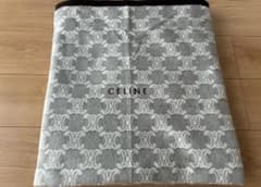 19セリーヌ CELINE 毛布 140×200cmロゴ入りマカダム柄 西川 茶 - メルカリ