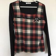 赤チェック トップスのサムネイル
