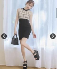 michellMacaronミシェマカロゴニットミニワンピースのサムネイル