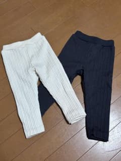 «90㌢»リブ編みボトムス 2色セットのサムネイル