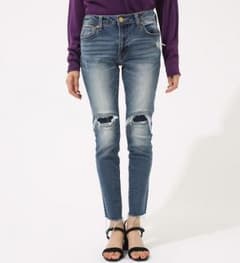 AZUL by MOUSSY リペアデニムスキニーのサムネイル