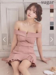 オフショル ミニドレス キャバドレスのサムネイル