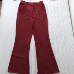 フレアパンツ　ワインレッドのサムネイル
