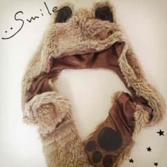 ゴーストオブハーレム♡クマ耳フードマフラーのサムネイル