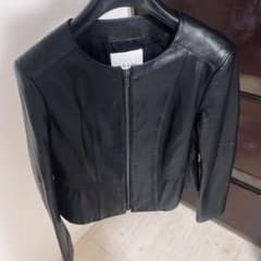 新品☆ANAYI ラムレザーノーカラージャケット/セオリー、23区、セル